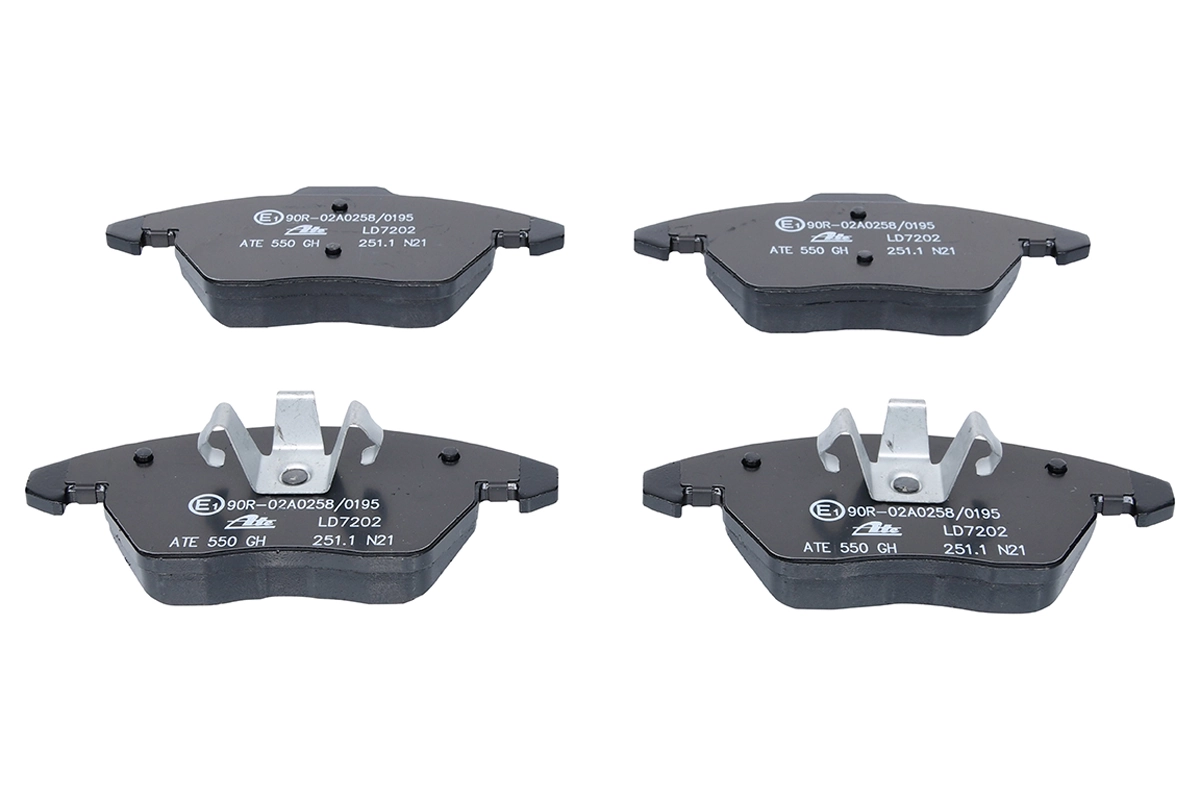 Brake Pad Set, disc brake ATE Ceramic 13.0470-7202.2