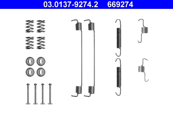Accessory Kit, brake shoes 03.0137-9274.2