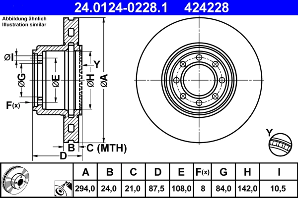 Brake Disc 24.0124-0228.1