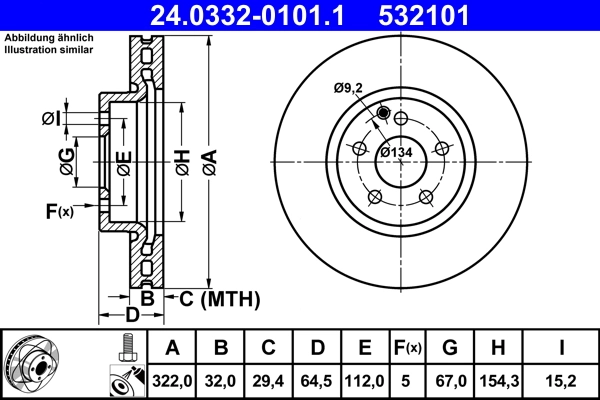 Brake Disc PowerDisc 24.0332-0101.1