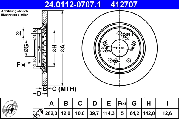 Brake Disc 24.0112-0707.1