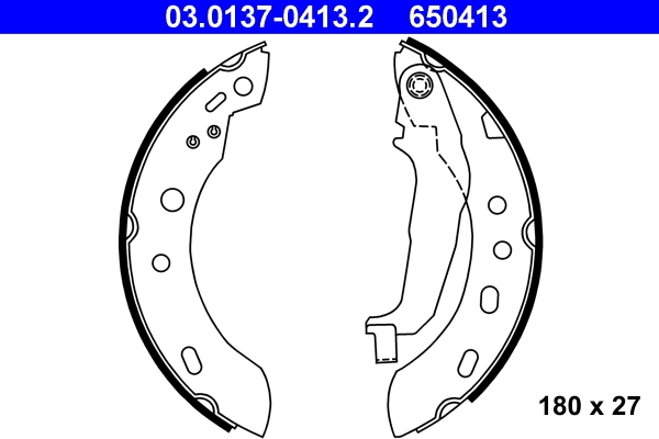 Brake Shoe Set 03.0137-0413.2