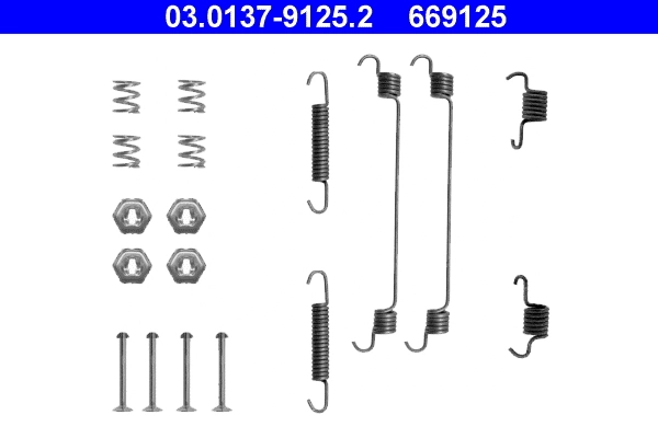 Accessory Kit, brake shoes 03.0137-9125.2