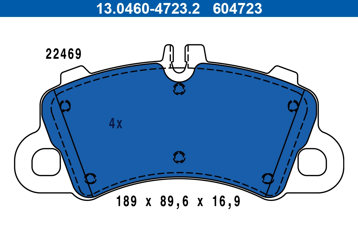 Brake Pad Set, disc brake 13.0460-4723.2