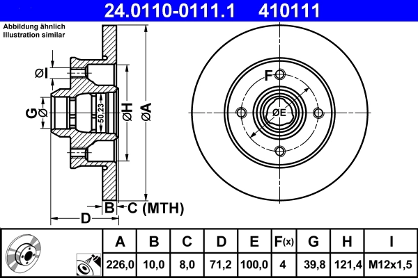 Brake Disc 24.0110-0111.1