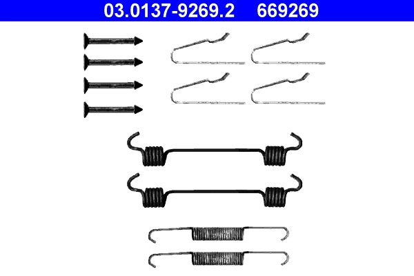 Accessory Kit, parking brake shoes 03.0137-9269.2