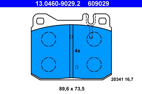 Brake Pad Set, disc brake 13.0460-9029.2