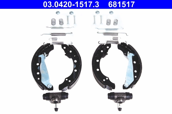 Brake Shoe Set Original ATE Kit 03.0420-1517.3