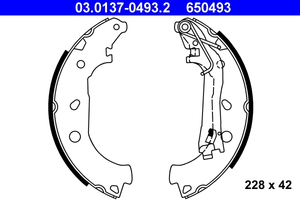 Brake Shoe Set 03.0137-0493.2