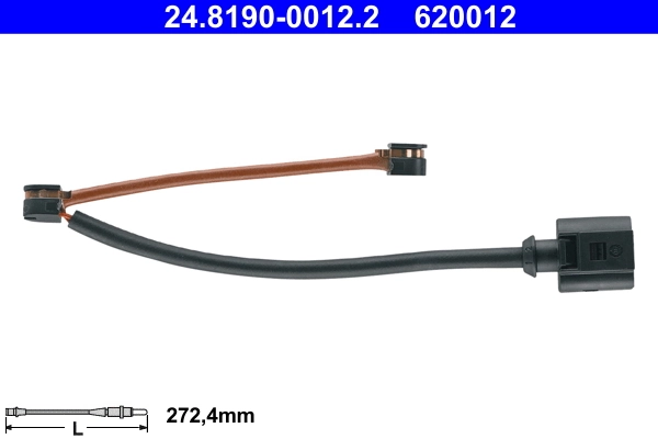 Warning Contact, brake pad wear 24.8190-0012.2