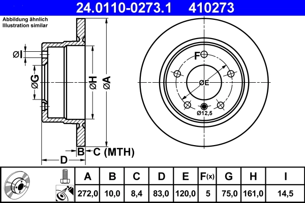 Brake Disc 24.0110-0273.1