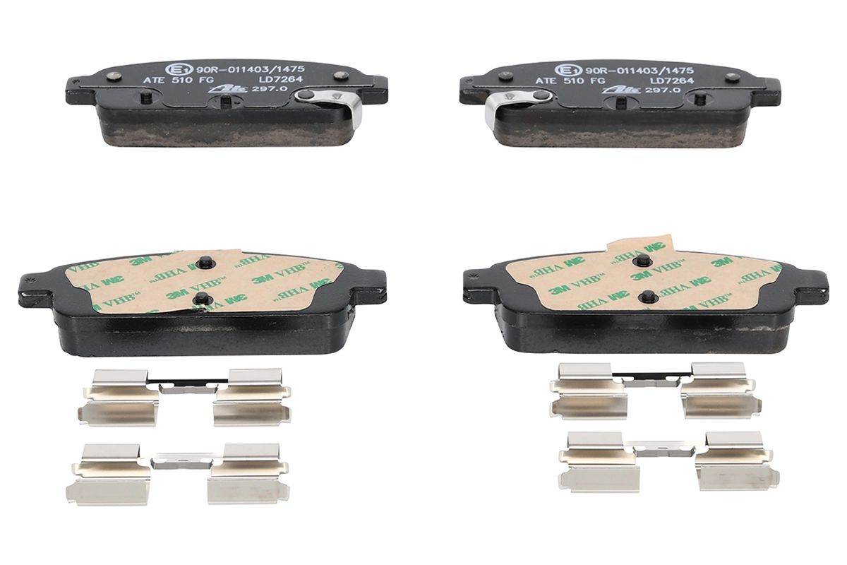 Brake Pad Set, disc brake ATE Ceramic 13.0470-7264.2
