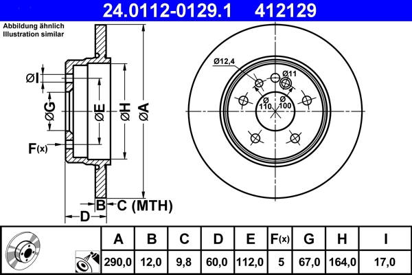 Brake Disc 24.0112-0129.1