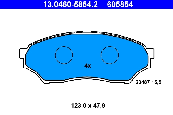 Brake Pad Set, disc brake 13.0460-5854.2