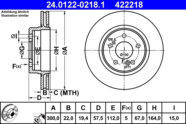 Brake Disc 24.0122-0218.1