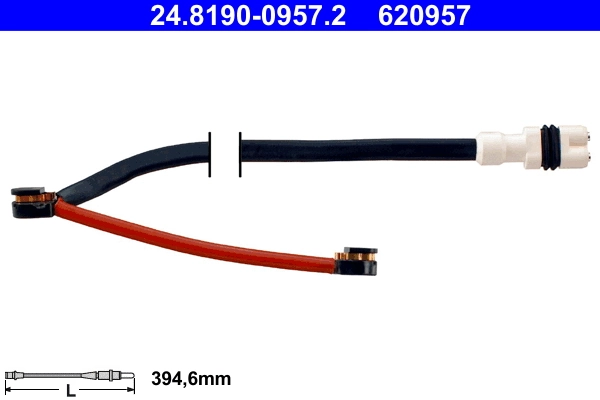 Warning Contact, brake pad wear 24.8190-0957.2