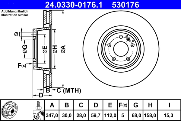 Brake Disc PowerDisc 24.0330-0176.1