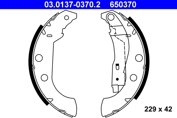 Brake Shoe Set 03.0137-0370.2
