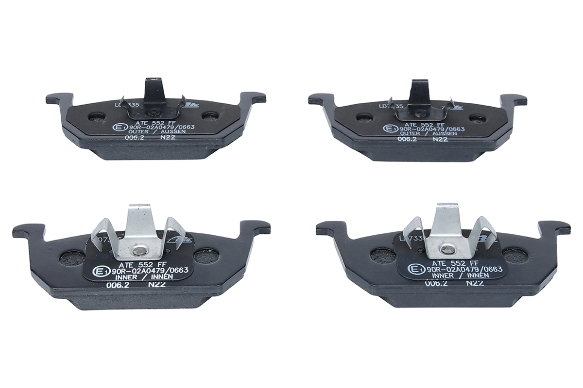 Brake Pad Set, disc brake ATE Ceramic 13.0470-7335.2