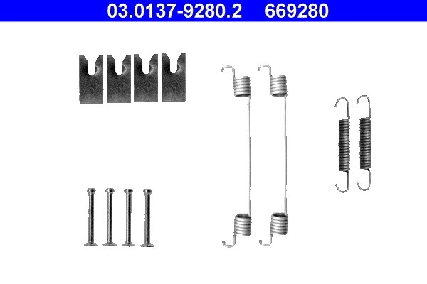 Accessory Kit, brake shoes 03.0137-9280.2
