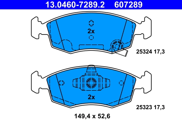 Brake Pad Set, disc brake 13.0460-7289.2