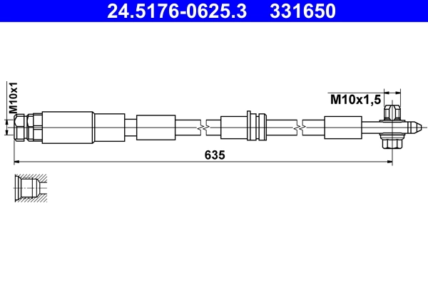 Brake Hose 24.5176-0625.3