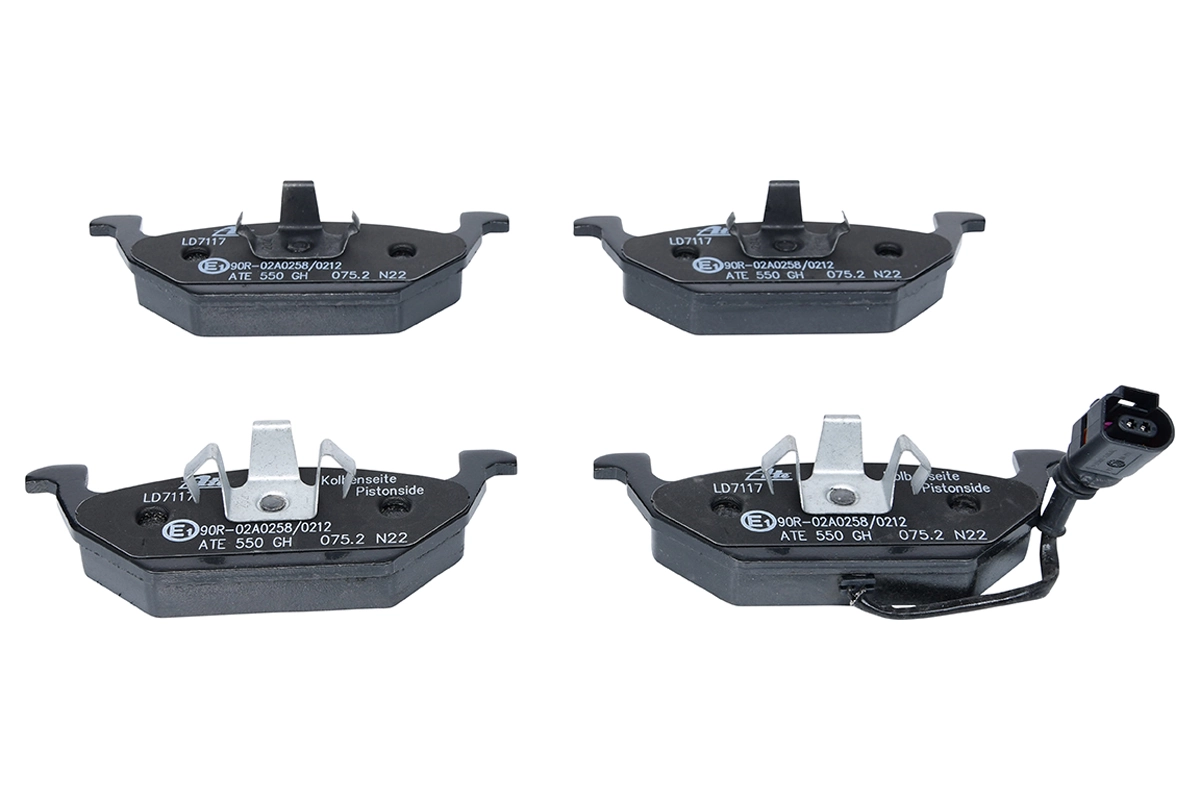 Brake Pad Set, disc brake ATE Ceramic 13.0470-7117.2