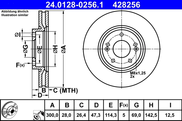 Brake Disc 24.0128-0256.1