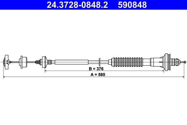 Cable Pull, clutch control 24.3728-0848.2