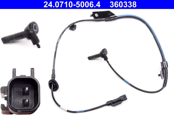 Sensor, wheel speed 24.0710-5006.4