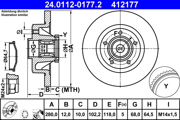 Brake Disc 24.0112-0177.2