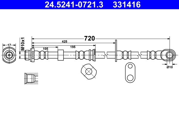 Brake Hose 24.5241-0721.3