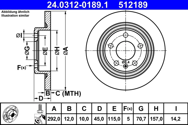 Brake Disc PowerDisc 24.0312-0189.1