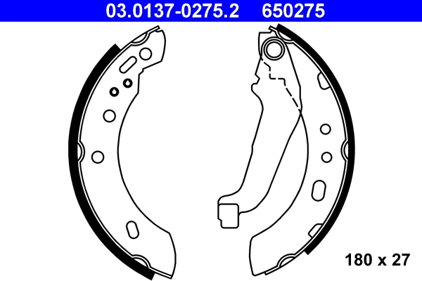 Brake Shoe Set 03.0137-0275.2