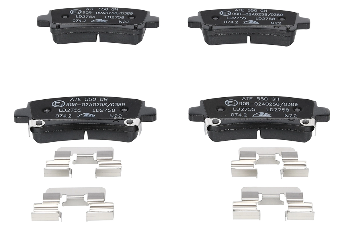 Brake Pad Set, disc brake ATE Ceramic 13.0470-2758.2