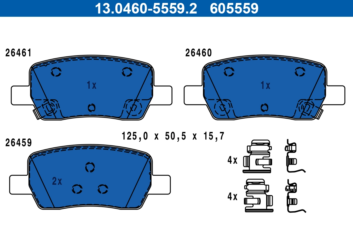 Brake Pad Set, disc brake 13.0460-5559.2