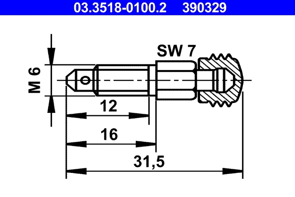 Breather Screw/Valve 03.3518-0100.2