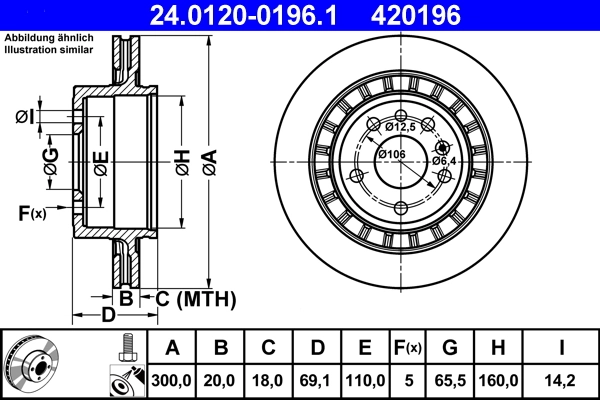 Brake Disc 24.0120-0196.1