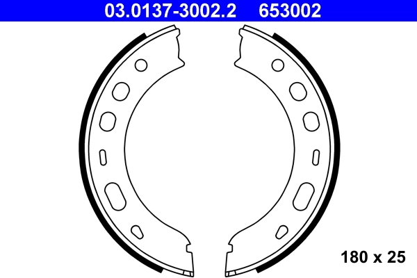 Brake Shoe Set, parking brake 03.0137-3002.2