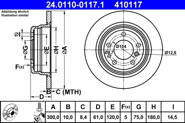 Brake Disc 24.0110-0117.1