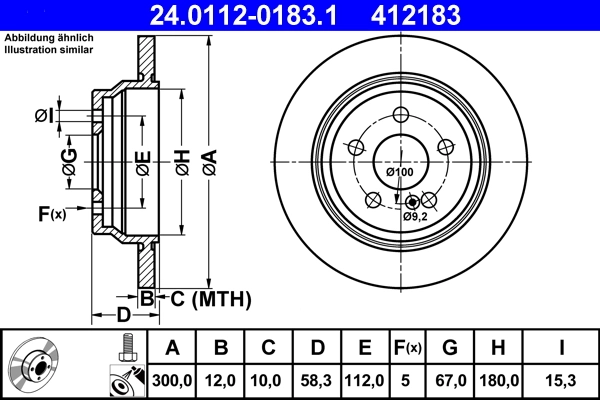 Brake Disc 24.0112-0183.1
