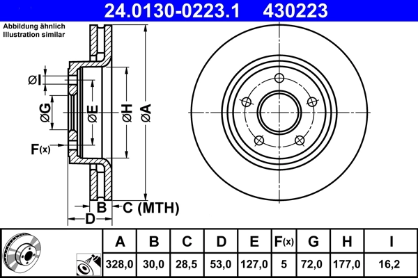 Brake Disc 24.0130-0223.1
