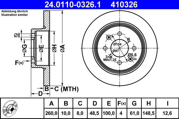 Brake Disc 24.0110-0326.1