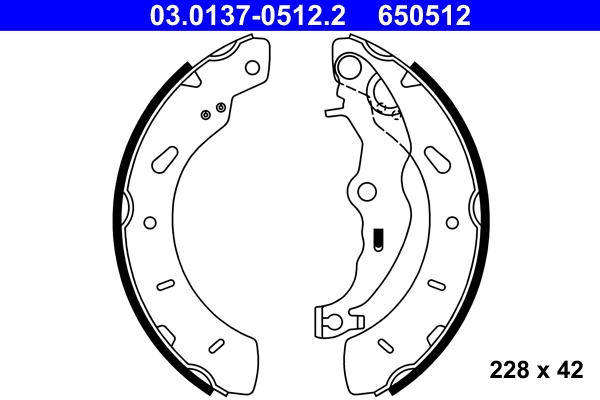 Brake Shoe Set 03.0137-0512.2