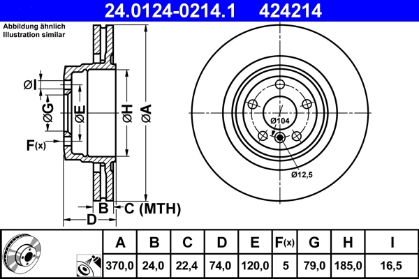 Brake Disc 24.0124-0214.1