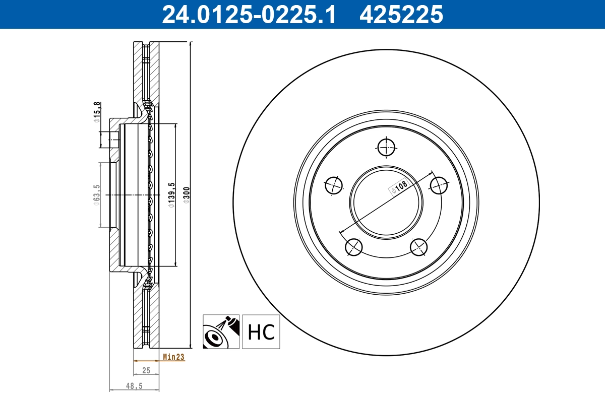Brake Disc 24.0125-0225.1
