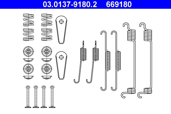 Accessory Kit, brake shoes 03.0137-9180.2