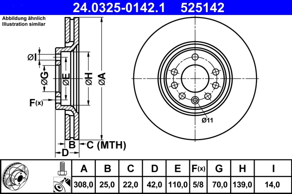 Brake Disc PowerDisc 24.0325-0142.1