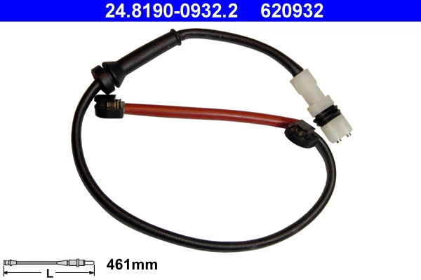 Warning Contact, brake pad wear 24.8190-0932.2