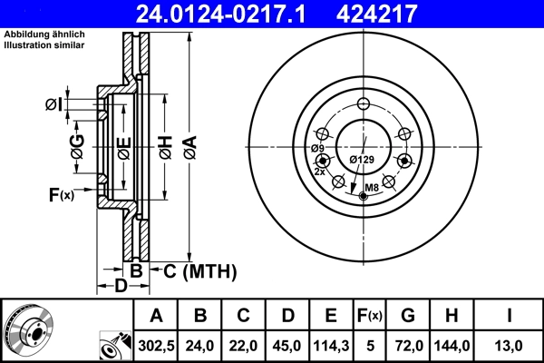 Brake Disc 24.0124-0217.1